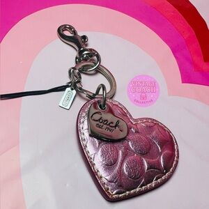 Coach heart charm